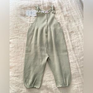 NTW Zara baby knit sage green jumper